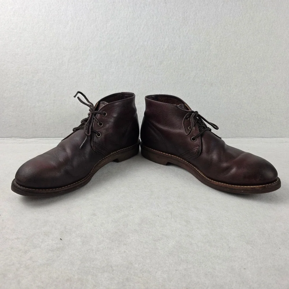 Vintage Red Wing 927 Boots Mens 9 D Brown Leather Made in USA Work Chukka